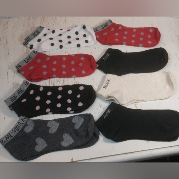 Rae Dunn Ankle Socks 8 Pairs Included Fun Summer Athleisure Boho Streetwear Boho - Picture 6 of 10
